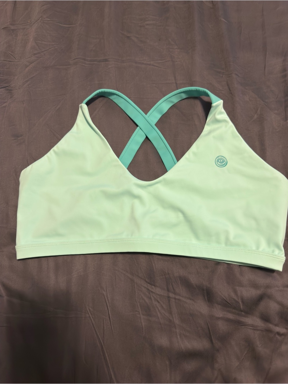 moana bikini Light Mint Crisscross Sports Bra